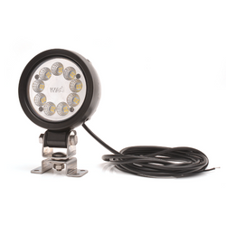 Lampa robocza WAŚ LED okrągła 2000 lm 19,8 W 12-24 V IP66/IP68