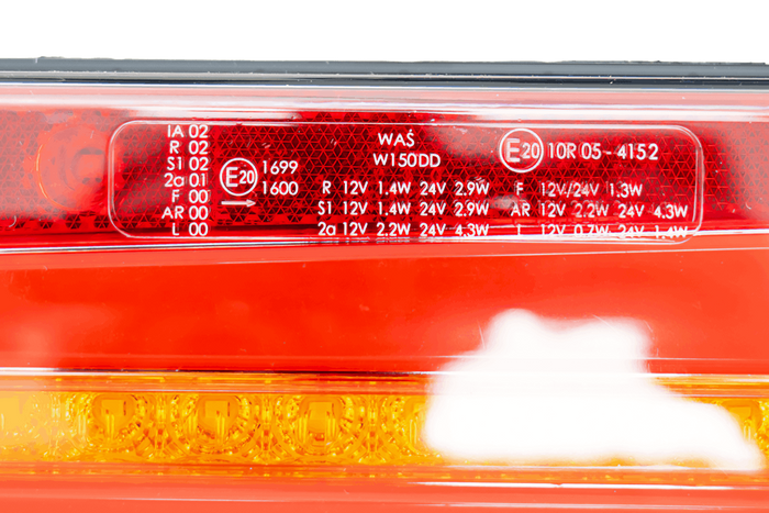 WAŚ W150DD LED achterlicht 6 functies universeel 