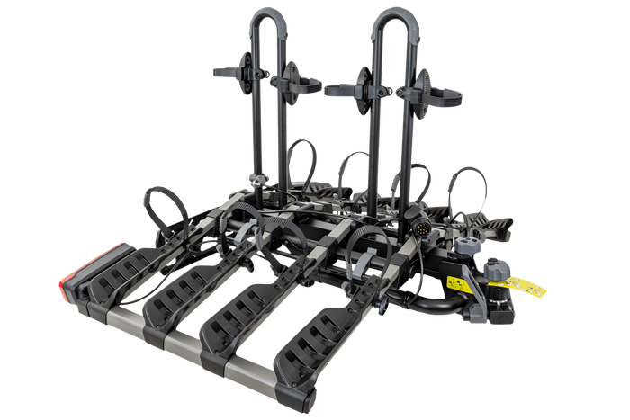 Inter Pack New Spider 4 fietsendrager voor op de trekhaak, geschikt voor 4 fietsen