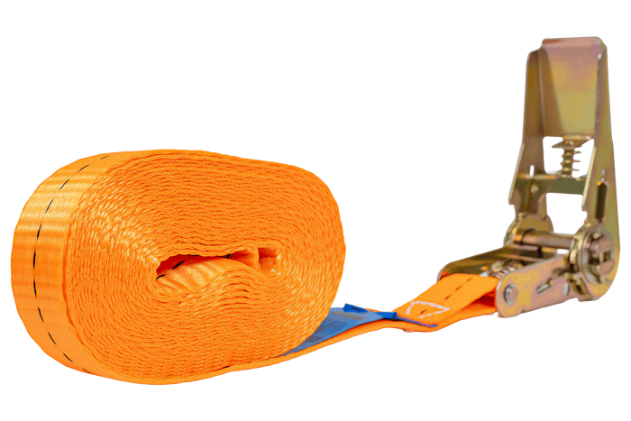 UNITRAILER eendelige spanband met spanner voor het vastzetten van 5m/25mm/1t