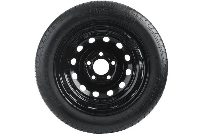 Versterkt wiel voor aanhangwagen LINGLONG BAND 195/50 R13C 104/101N UNITRAILER VELG zwart 5.5Jx13"H2 5x112 ET:30