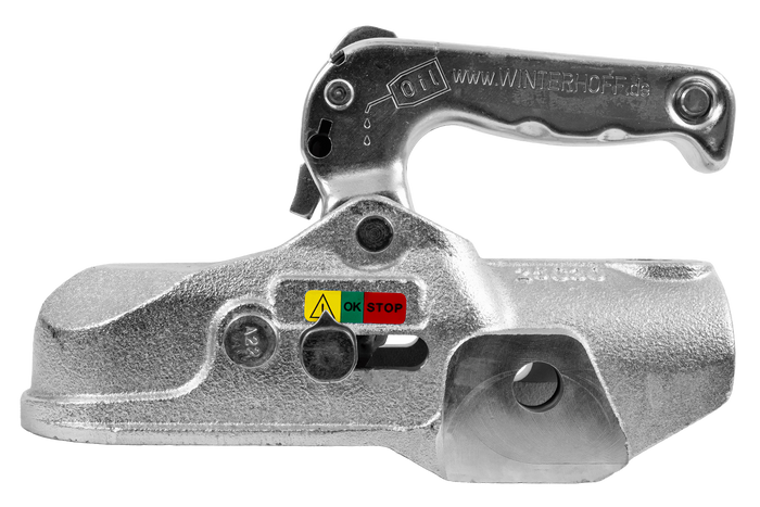 WINTERHOFF WW 350-RB-K1414 kogelkoppeling voor aanhanger van 3500 kg met dissel van 50 mm buis, gietijzer