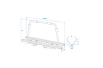 ProPlus 330242BL fietsendrager voor aanhanger, geschikt voor 2 fietsen (40 kg)