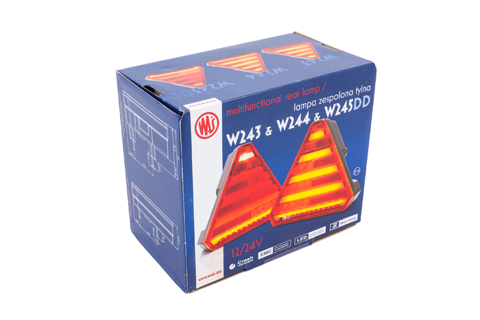 WAŚ W245 LED achterlicht 6 functies universeel