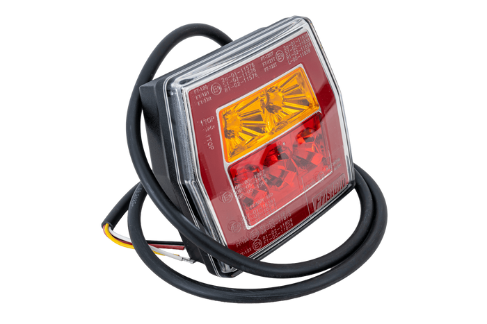FRISTOM FT-122 LED-achterlicht, 3 functies, universeel