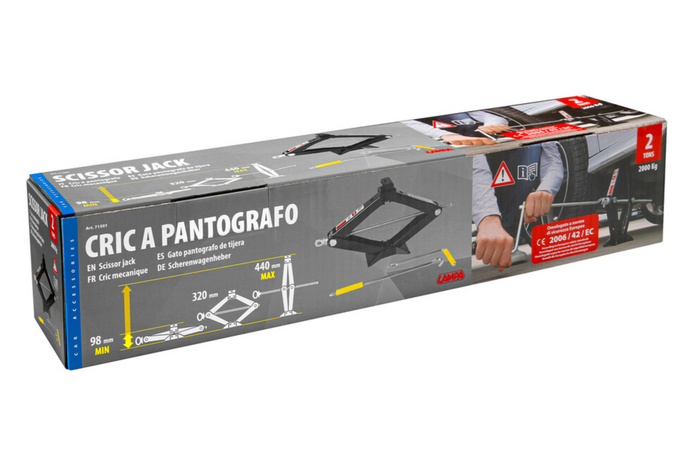 Trapeziumvormige krik LAMPA autokrik 2T