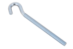 DROMET HZ M8x140 schroefhaak met open uiteinde (gebogen)