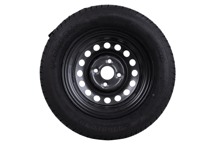 OUTLET Aanhangwagenwiel BAND LINGLONG 155/70 R13 75N VELG UNITRAILER 4Jx13" 4x100 ET:30