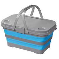 Picknickmand met deksel ProPlus 370315 opvouwbare mand met tafelfunctie 20L