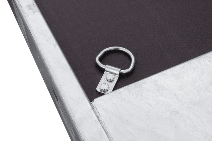 Lichte aanhanger 230x125 UNITRAILER FORCE 230 KIPP met H-1100 frame en blauwe hoes