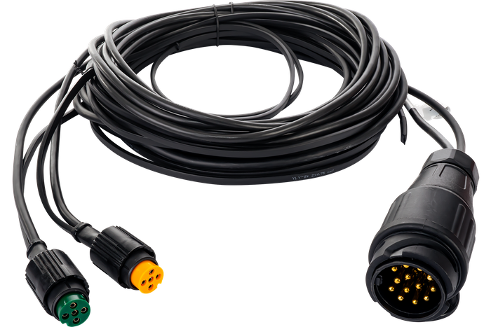 Verlichtingsset: DOBPLAST achterlichten + DOBPLAST LED markeringslichten + MANTES 5,5m 13-polige kabelboom + snelkoppelingen