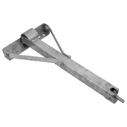 KNOTT 6X1197.007 uitschuifbare hoeksteunstabilisator voor aanhanger 1100 kg 498 mm