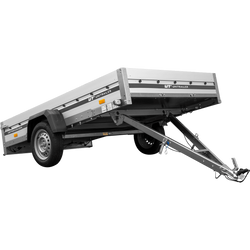 Aanhangwagen met aluminium zijwanden 264x150 Unitrailer Garden 265 KIPP ALU