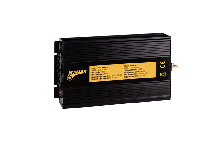 Spanningsomvormer 12V/230V (2000/4000W) KAMAR E1930