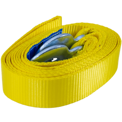 Sleepkabel met haken UNITRAILER sleepband 5m/50mm/6t geel