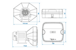 ProPlus LED 13-pins achterlichten met 4 functies (links + rechts), magnetisch, Bluetooth