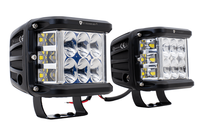 Set van twee LED-werklampen, reflector TT TECHNOLOGY TT.13209 12xLED 2200lm