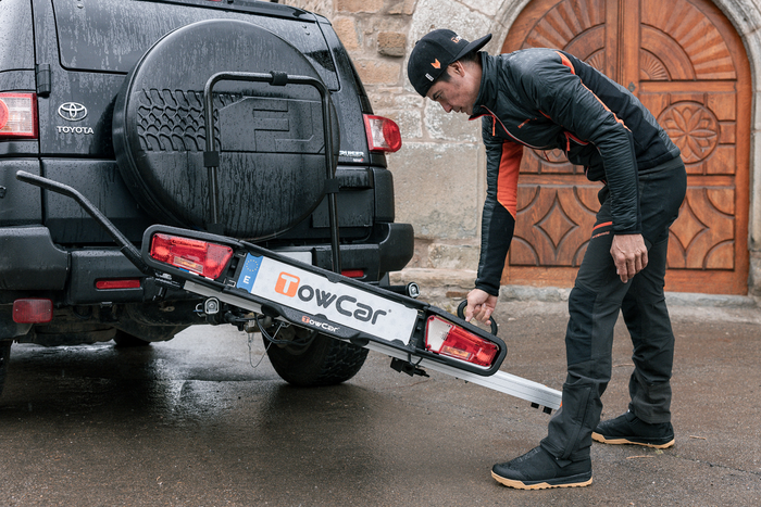 Towcar Balance - motor-/fietsendrager voor montage op de trekhaak