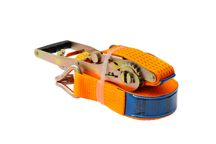 UNITRAILER ERGO 12m/50mm/5t oranje transportband met spaninrichting
