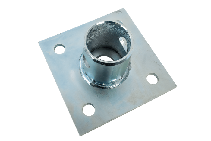 Uitschuifbare steun met UNITRAILER TJ5001+TJ5002A adapter voor 1300 kg vlakke aanhanger 364-614 mm