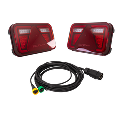 ASPÖCK MULTILED IV LED-achterlichten + ASPÖCK kabelboom 4,5 m 7-pins