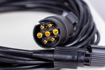 Set: LED-achterlichten Fristom FT-270, LED-markeringslampen Horpol LD 726 met 7 m kabelboom 7-polig