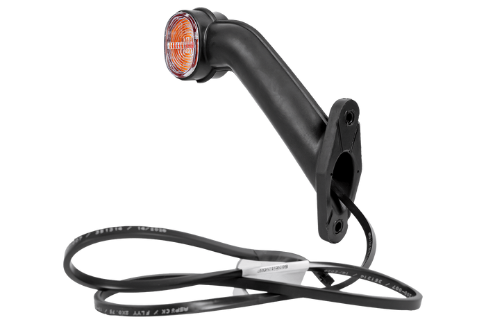 ASPÖCK SUPERPOINT II rechter markeringslamp op een rubberen arm met zijkabel