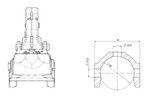 WINTERHOFF WW 350 RC-K1414 kogelkoppeling voor aanhanger van 3500 kg met dissel van 60 mm buis, gietijzer