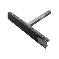 OUTLET UNITRAILER vlakke zijsteun, lengte 59 cm, hoogte 40 cm, voor boottrailer, GRIJS
