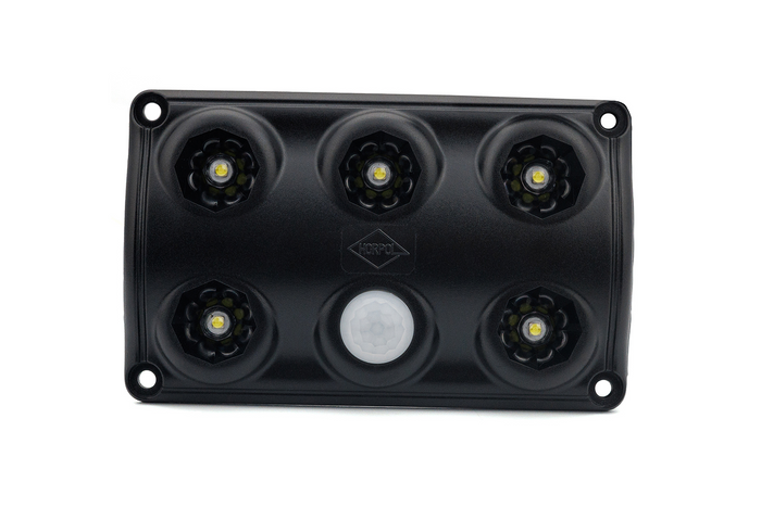 HORPOL LWD2156/CZ LED 900lm zwarte interieur autolamp met bewegingssensor