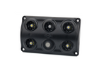 HORPOL LWD2157/CZ LED 900lm zwarte interieur autolamp met schakelaar en rode diode