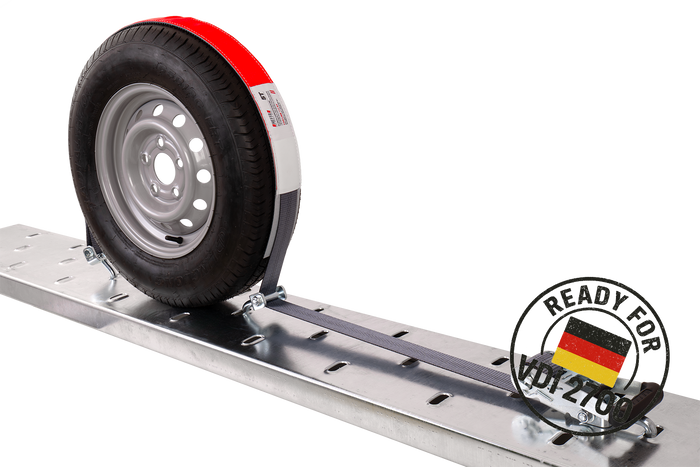 HEFFA CARLINE 130 spanband voor sleepwagens wielbevestigingsband 2,8m/50mm/5t VDI 2700