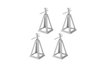 Set van vier uitschuifbare steunen ProPlus 360803 stabilisator voor aanhangers 3600kg 430mm
