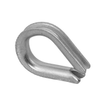 DROMET KU.4 touwkous, stalen klos, 4 mm