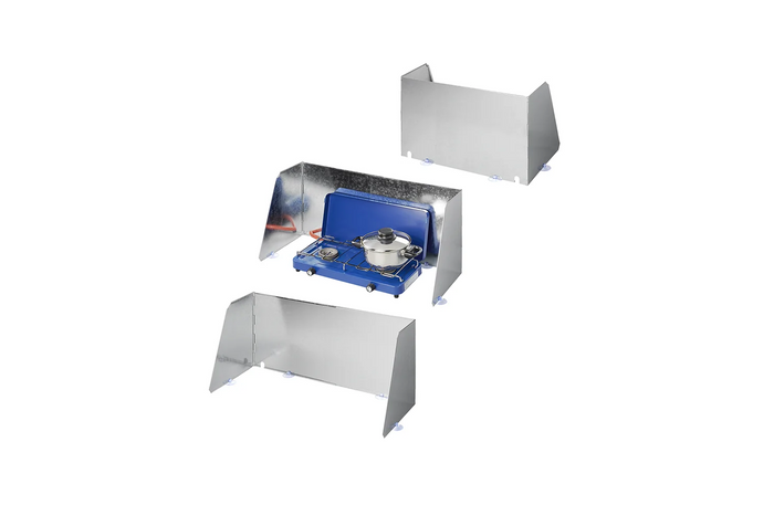 ProPlus 370340V03 Opklapbaar windscherm voor campingkachels en branders van 37-70 cm