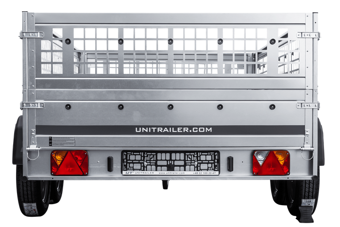 Autoaanhanger 264x150 UNITRAILER GARDEN 265/2 KIPP met gaaswanden