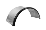 Dubbel spatbord voor aanhanger 15-16" DOMAR DK7115 wielkast 880/400mm metaal met rubberen rand