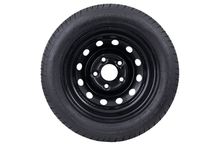 OUTLET Versterkt aanhangwagenwiel LINGLONG BAND 195/50 R13C 104/101N UNITRAILER VELG zwart 5.5Jx13&quot; 5x112 ET:30