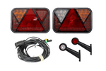 Verlichtingsset: FRISTOM LED achterlichten + HORPOL LED markeringslichten + MANTES 7m 7-polige kabelboom