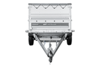 Enkelassige aanhanger op veren 264x125 UNITRAILER FORCE 264/R KIPP met BIS-zijwanden, H-0 frame en grijs dekzeil