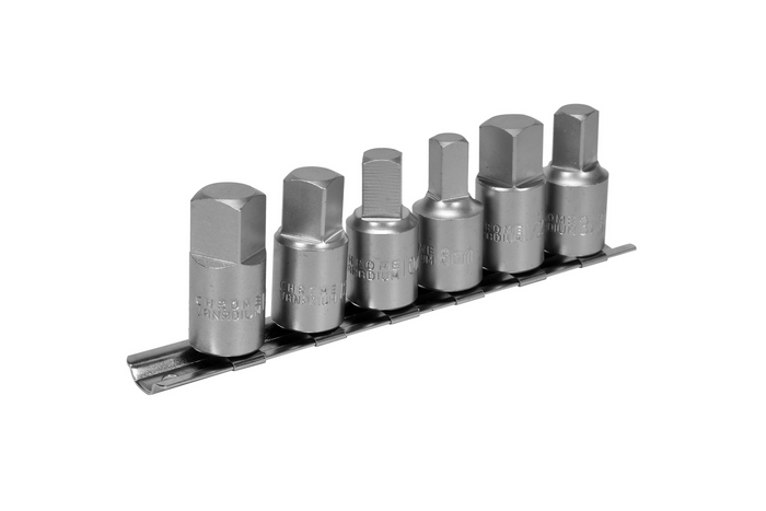Set dopsleutels voor olieaftappluggen YATO YT-05997 3/8'' 6 stuks
