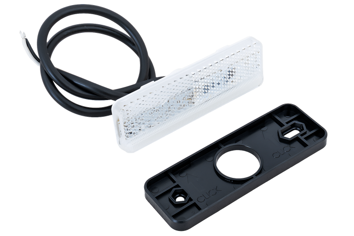 HORPOL LD 2434 LED-markeringslamp, universeel, wit, SLIM