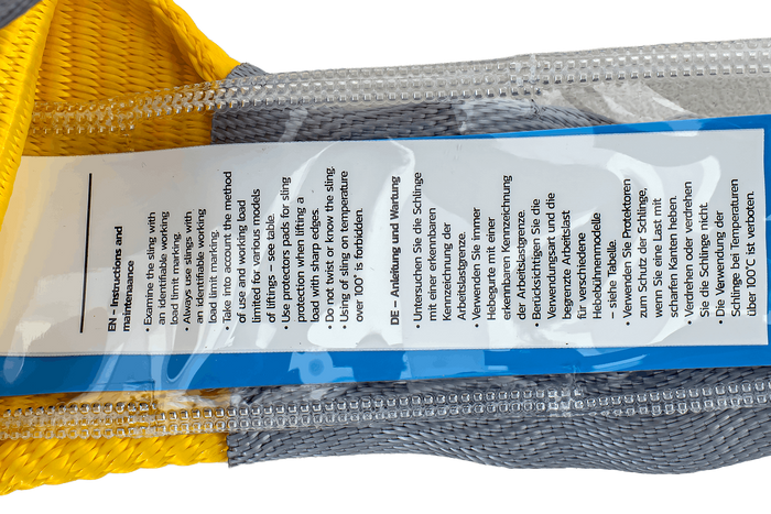 HEFFA kraanstroppen 2m/90mm/3t met lussen