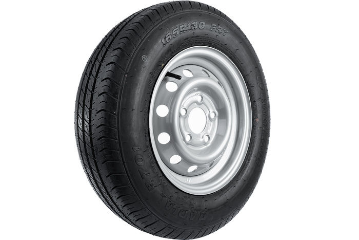 Versterkt wiel voor aanhangwagen BAND LINGLONG 165/80 R13C 96/94N VELG UNITRAILER 4.5Jx13"H2 5x112 ET:30