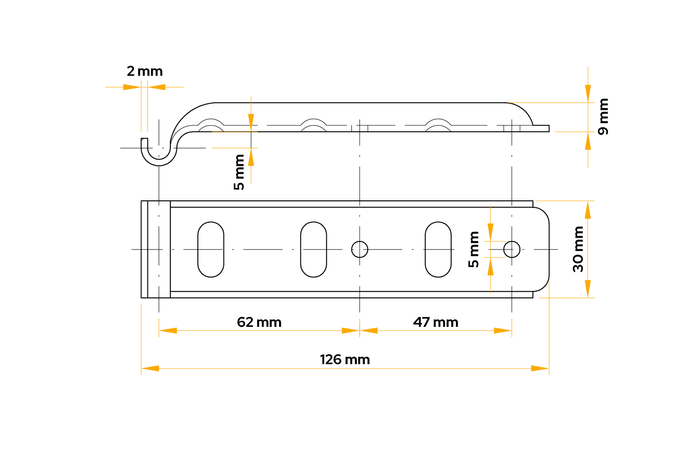 WINTERHOFF BVG 10-A zijkoppelingshouder voor aanhangwagen zijkoppeling