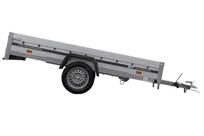 Aanhangwagen met aluminium zijwanden 264x125 Unitrailer Garden 264 KIPP ALU