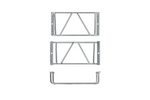 ProPlus beschermrooster voor achterlicht van aanhanger, achterlichtafdekking 270x132x68mm