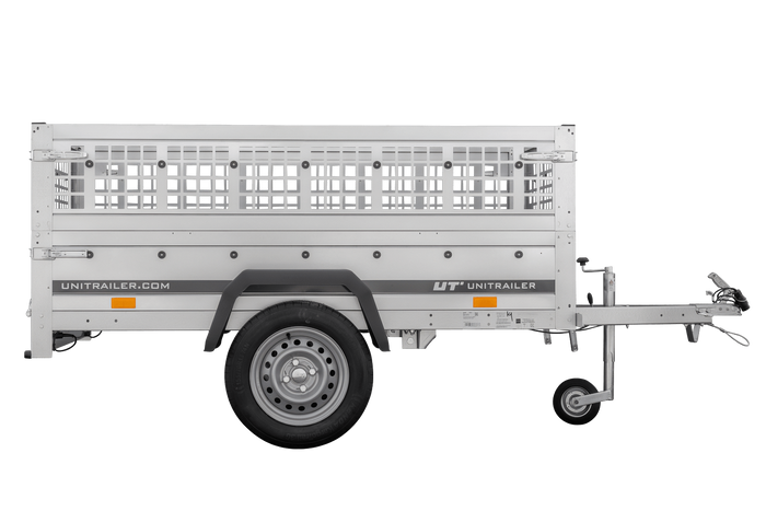 Lichte aanhanger 200x106 UNITRAILER GARDEN 200 KIPP met gaaswanden