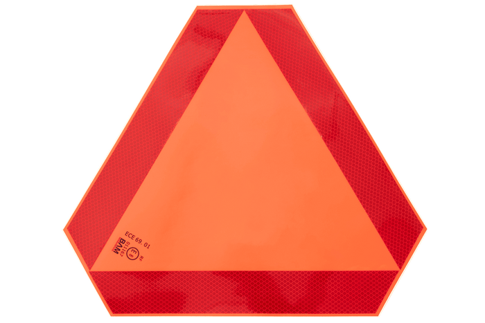 HERMON reflecterende sticker, langzaam rijdende gevarendriehoek, 300x120mm