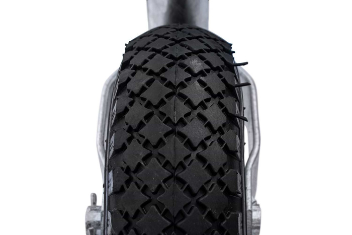 KNOTT TK48 steunwiel, pneumatisch wiel, 150 kg, 48 mm, 500-720 mm